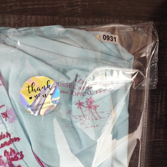 Pussers Women XL Turquoise Blue Royal Navy Traditional Cotton vintage vneck Top - Picture 11 of 12